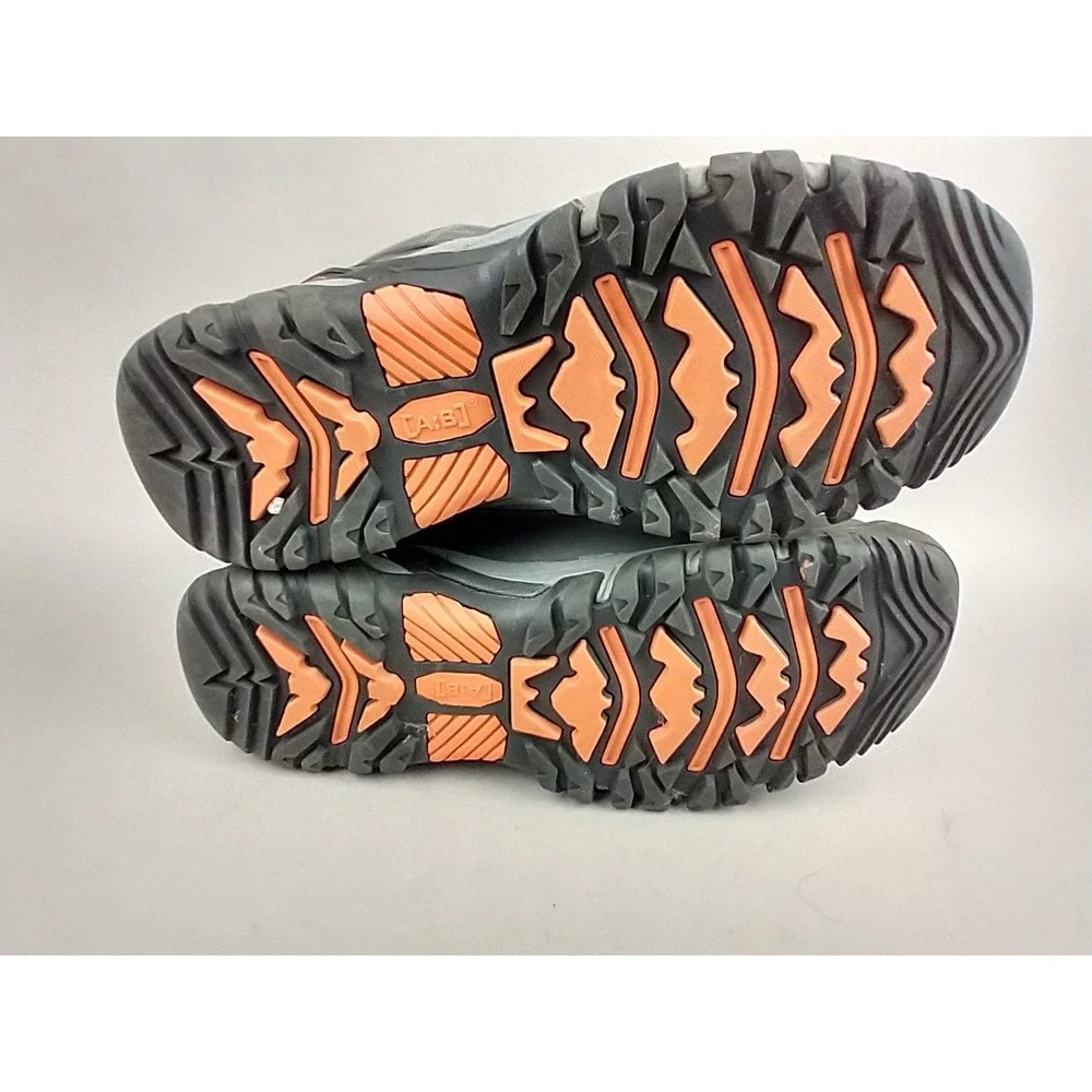 Axboxing Mens Hiking Boots‎ Grey Faux Fur Lined Winter Outdoor Shoes A1235-12 12